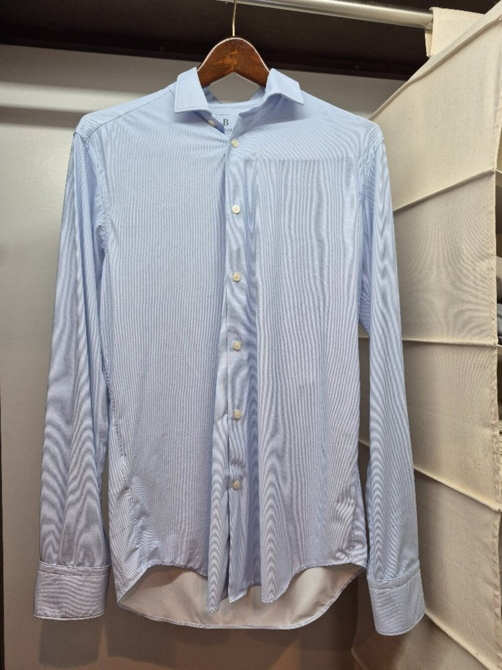 Boggi Milano Light Blue Dress Shirt Size M